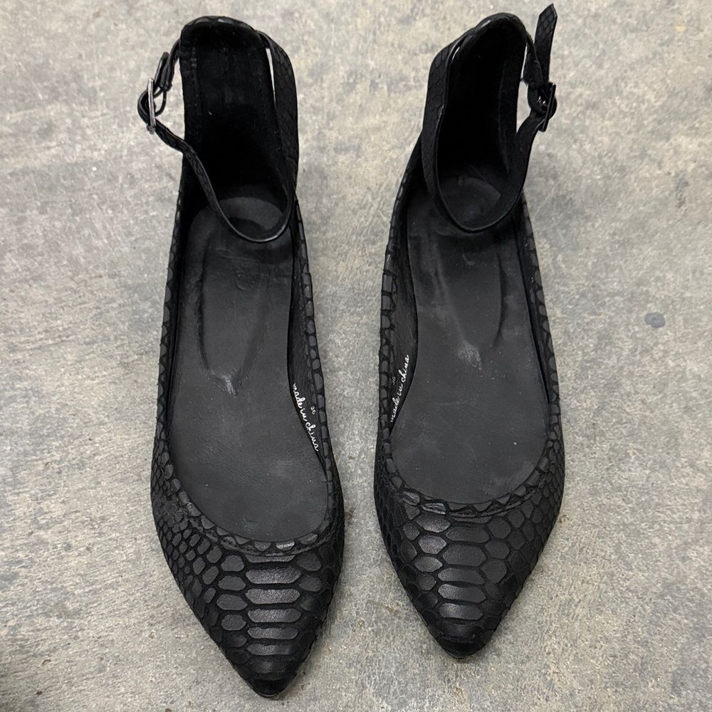 Joie Black Textured Flats